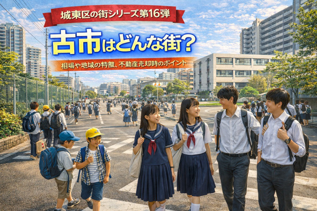 大阪市城東区古市の不動産売却ポイントは？どんな街か相場や地域...の画像