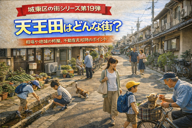 大阪市城東区天王田はどんな街？不動産売却のポイントや相場と地...の画像