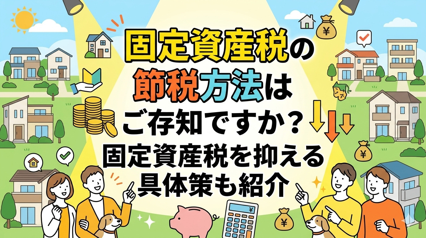 固定資産税の節税方法はご存知ですか？固定資産税を抑える具体策...の画像