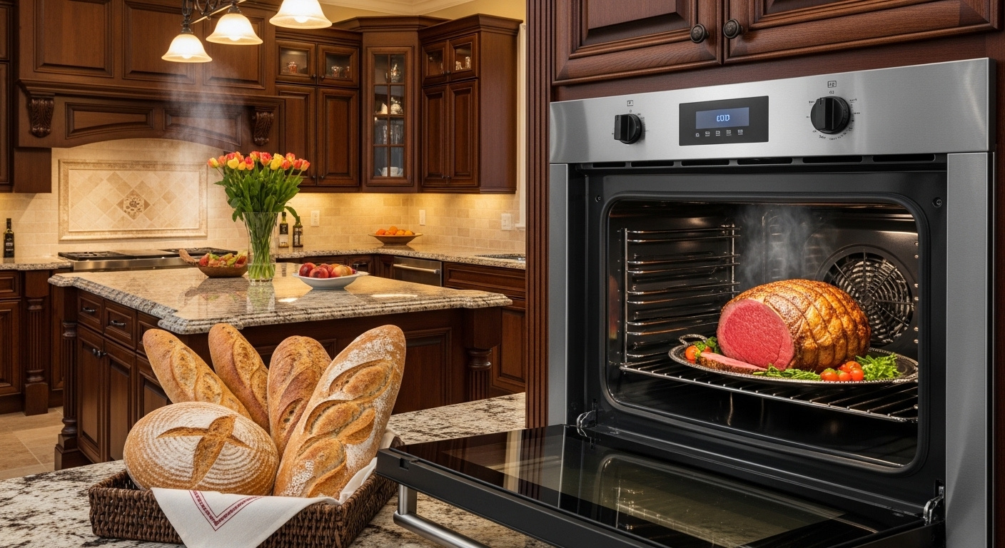 ローストビーフもパンも焼ける。コンベック付き賃貸で、毎日の料...の画像