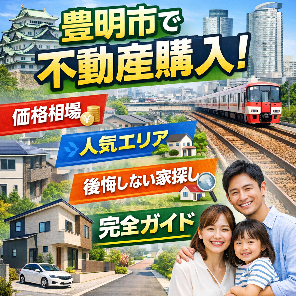 【2026年最新版】豊明市で不動産購入するなら？価格相場・人...の画像