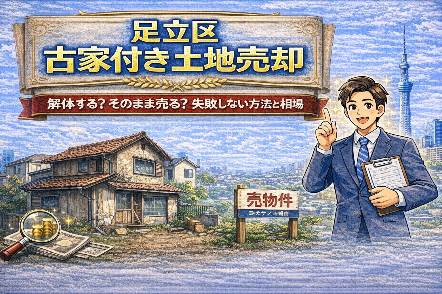 【足立区 古家付き土地売却】解体する？そのまま売る？失敗しな...の画像