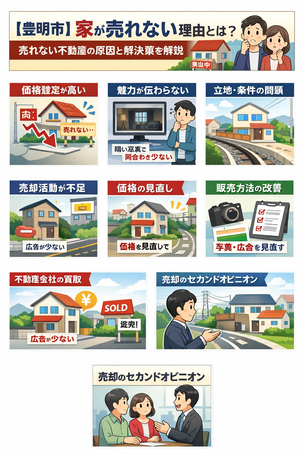 【豊明市】家が売れない理由とは？売れない不動産の原因と解決方...の画像