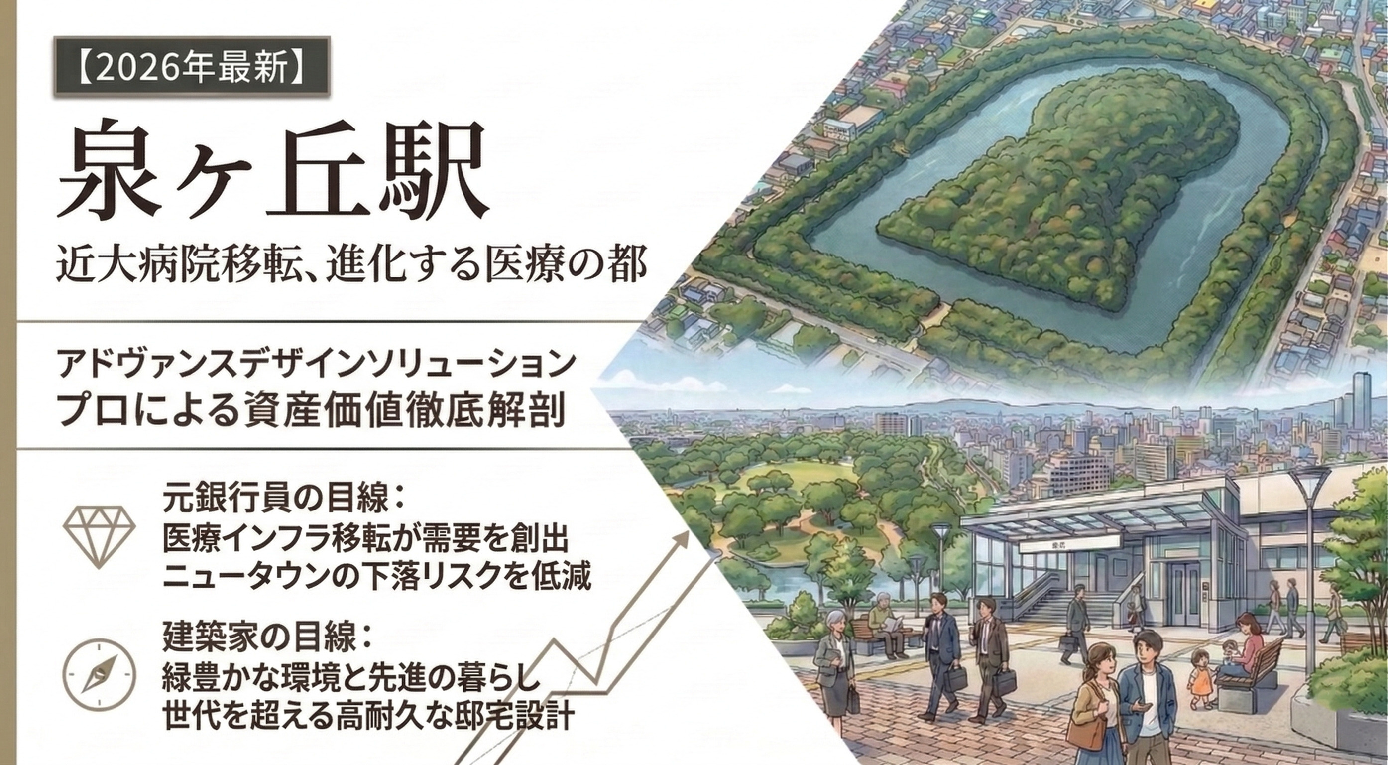 【泉ヶ丘駅編】近大病院移転でブースト。ニュータウンの成熟と「...の画像