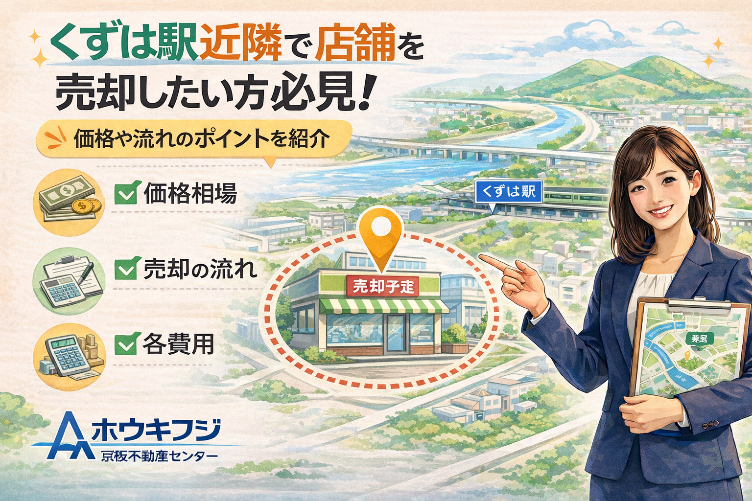 樟葉駅近隣で店舗を売却したい方必見！価格や流れのポイントを紹...の画像