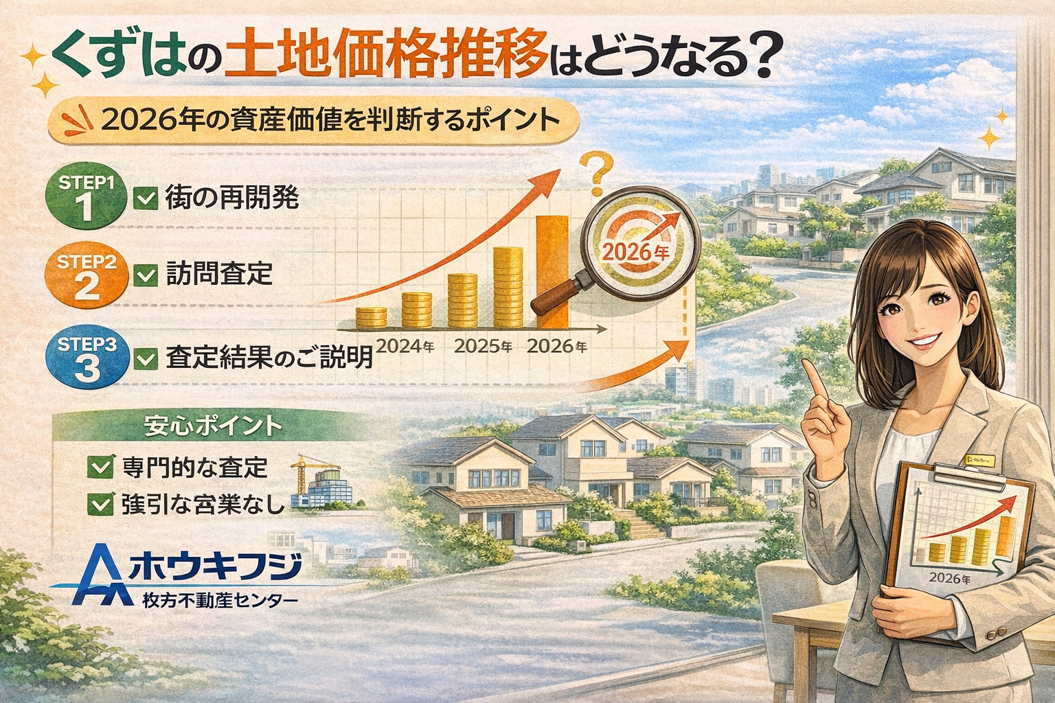 樟葉の土地価格推移はどうなる？2026年の資産価値を判断する...の画像