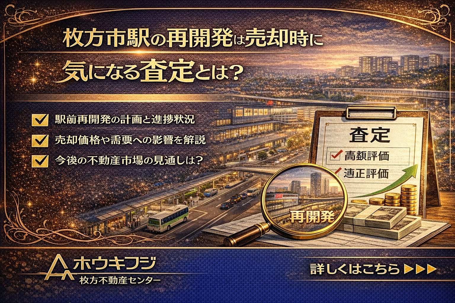 枚方市駅の再開発は売却にどんな影響がある？地価上昇のタイミン...の画像
