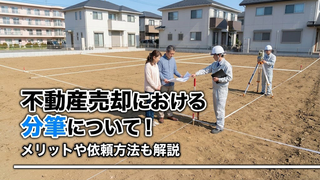 不動産売却における分筆について！メリットや依頼方法も解説の画像
