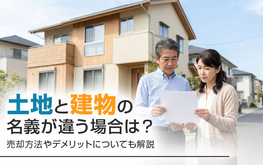 土地と建物の名義が違う場合は？売却方法やデメリットについても...の画像