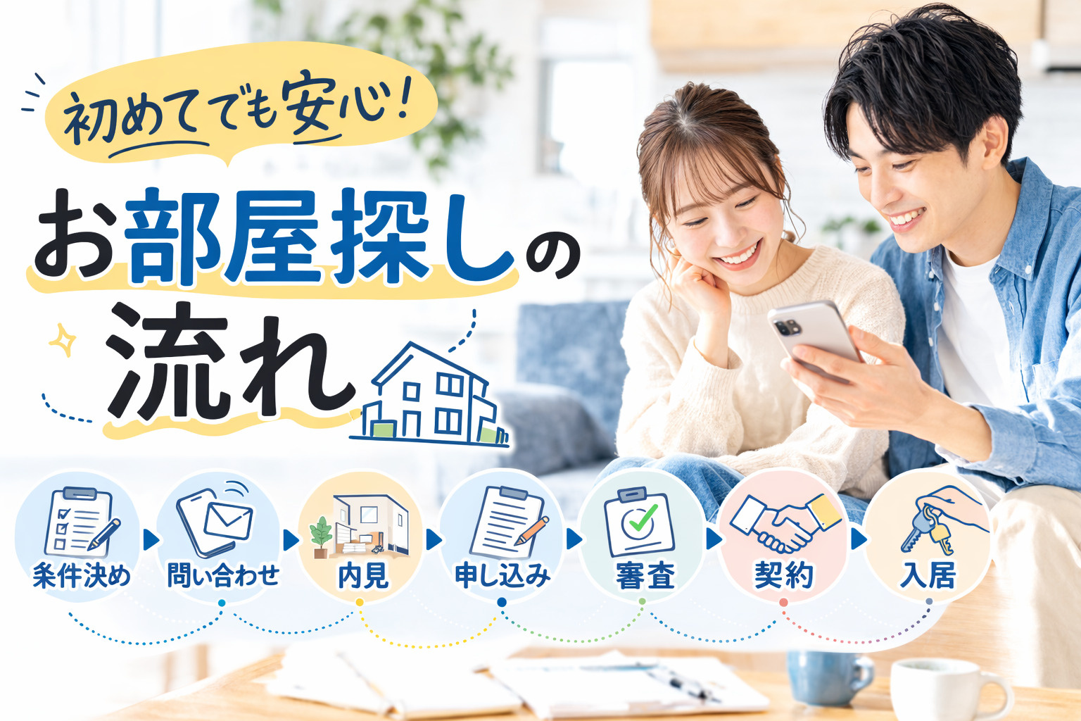 お部屋探しの流れを完全解説｜初めてでも失敗しない賃貸探しのス...の画像