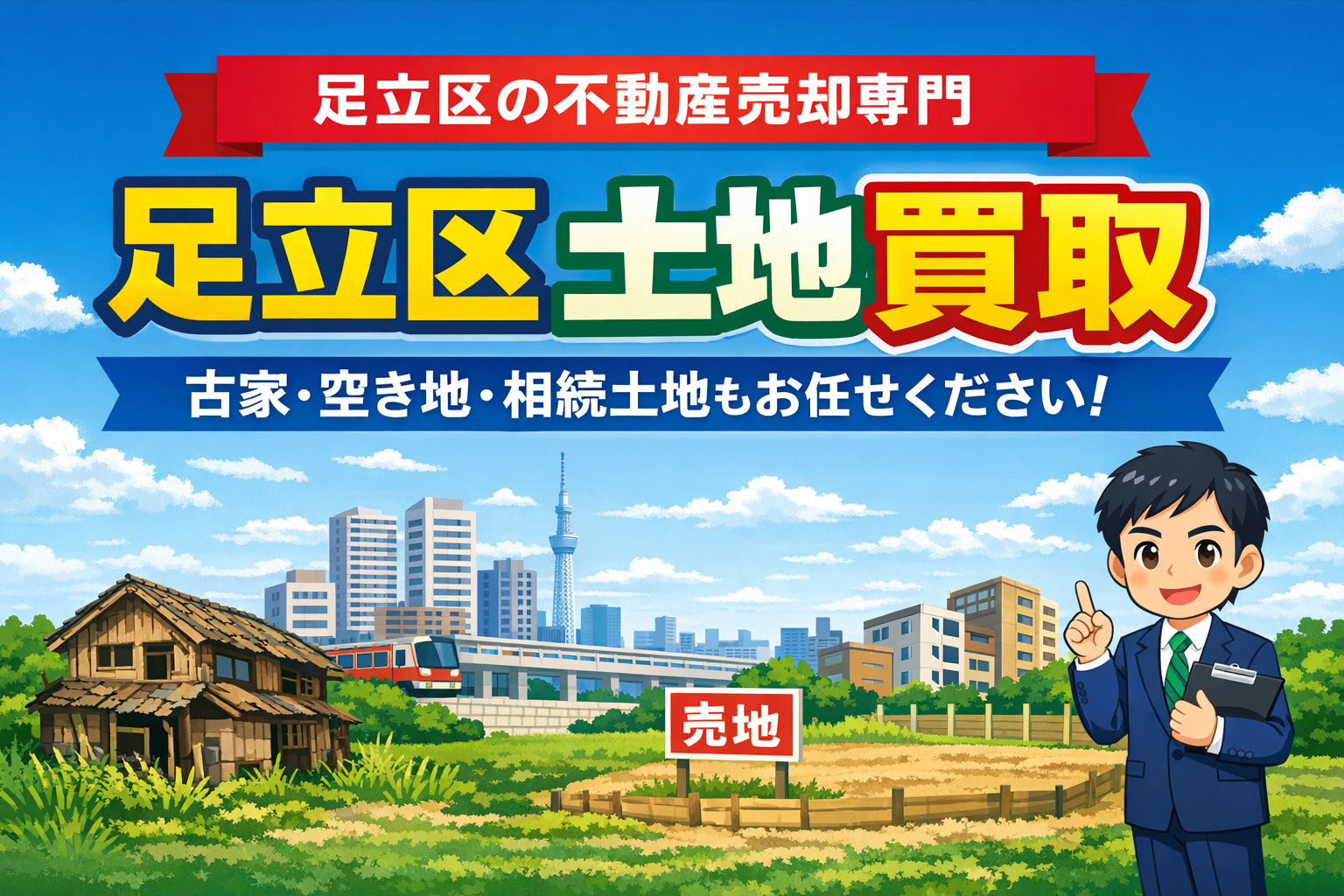 【足立区 土地買取】古家付き土地・空き地を最短売却｜即現金化...の画像