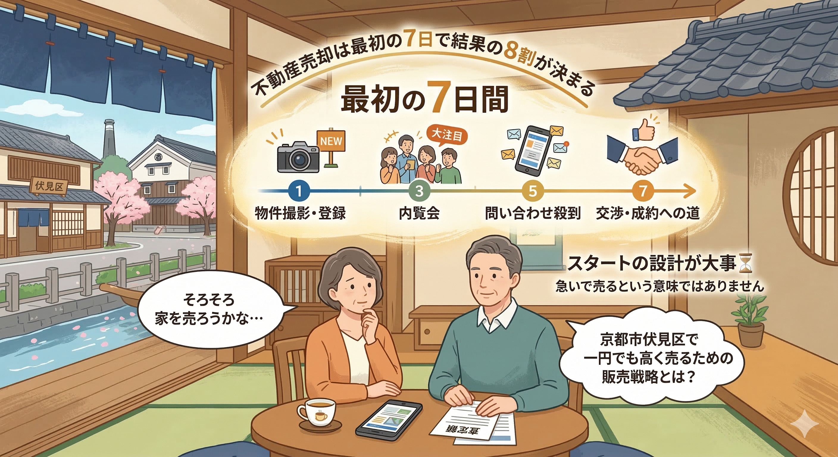 【未来が変わる】売却は“最初の7日”で8割決まります｜京都市...の画像