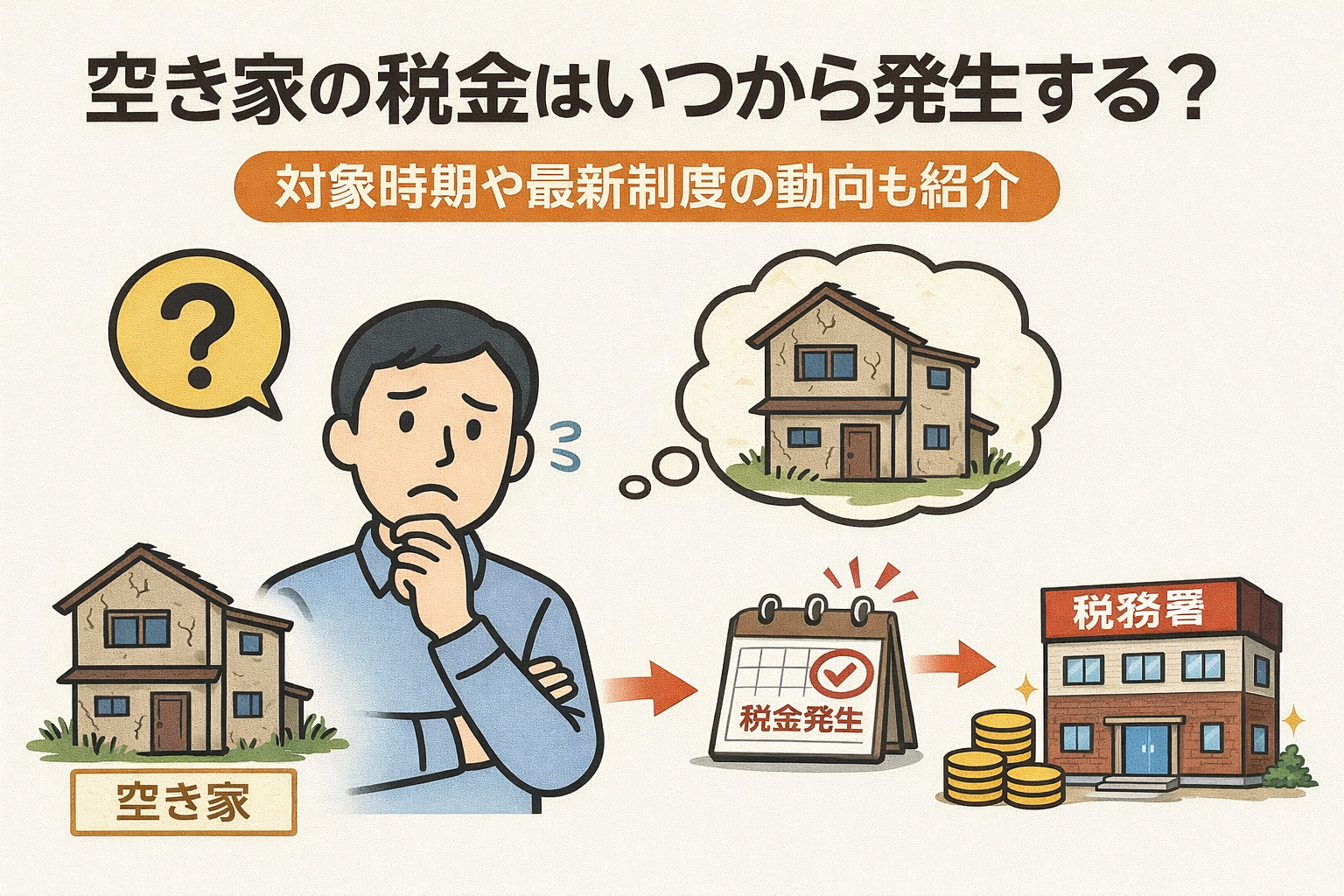空き家の税金はいつから発生する？対象時期や最新制度の動向も紹...の画像