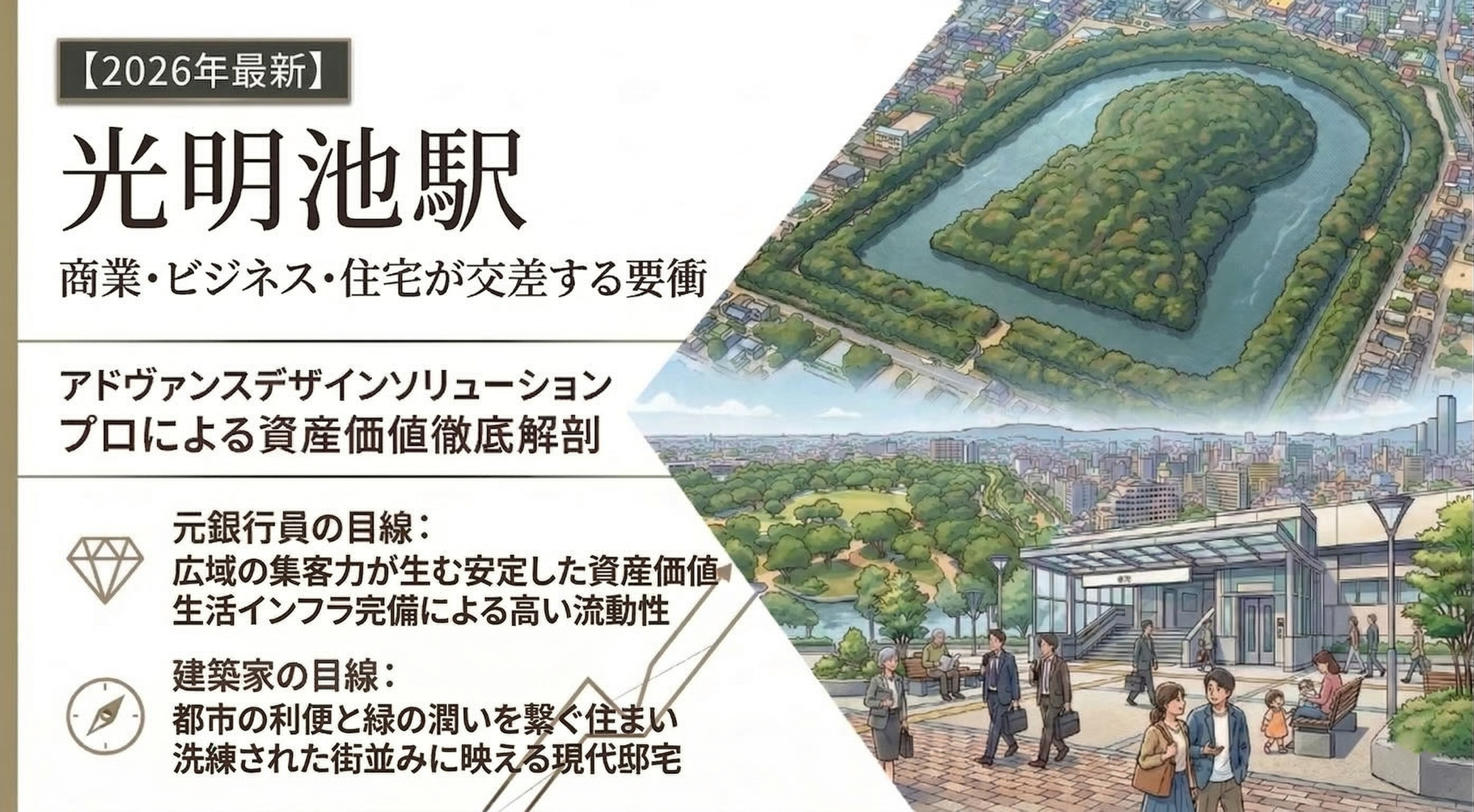 【光明池駅編】ビジネスと生活が交差する「南の要衝」。利便性の...の画像
