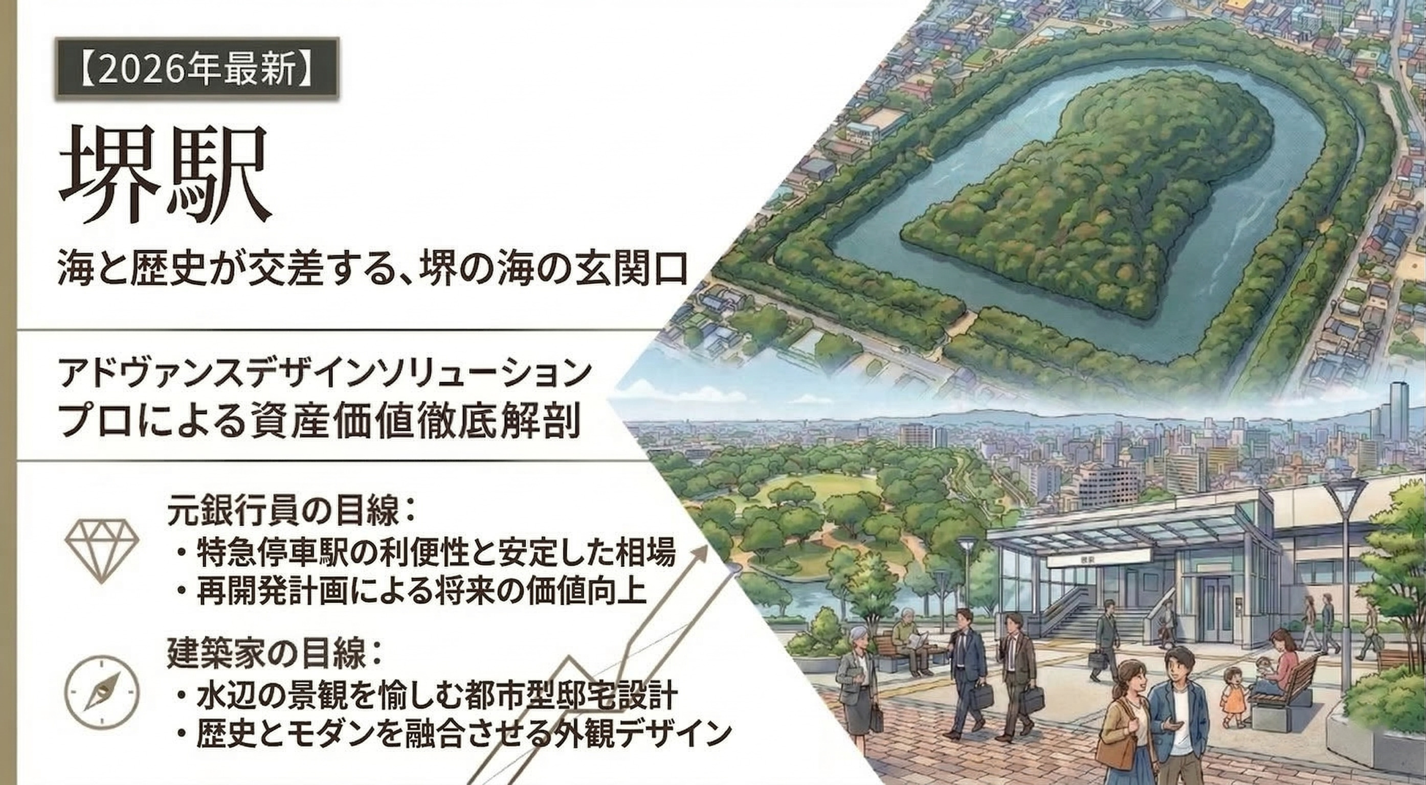 【堺駅編】特急停車×水辺の再開発。歴史とモダンが融合する「ウ...の画像