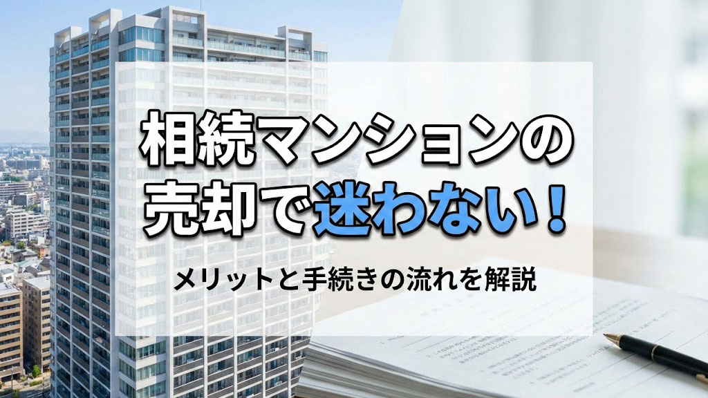 相続マンションの売却で迷わない！メリットと手続きの流れを解説...の画像