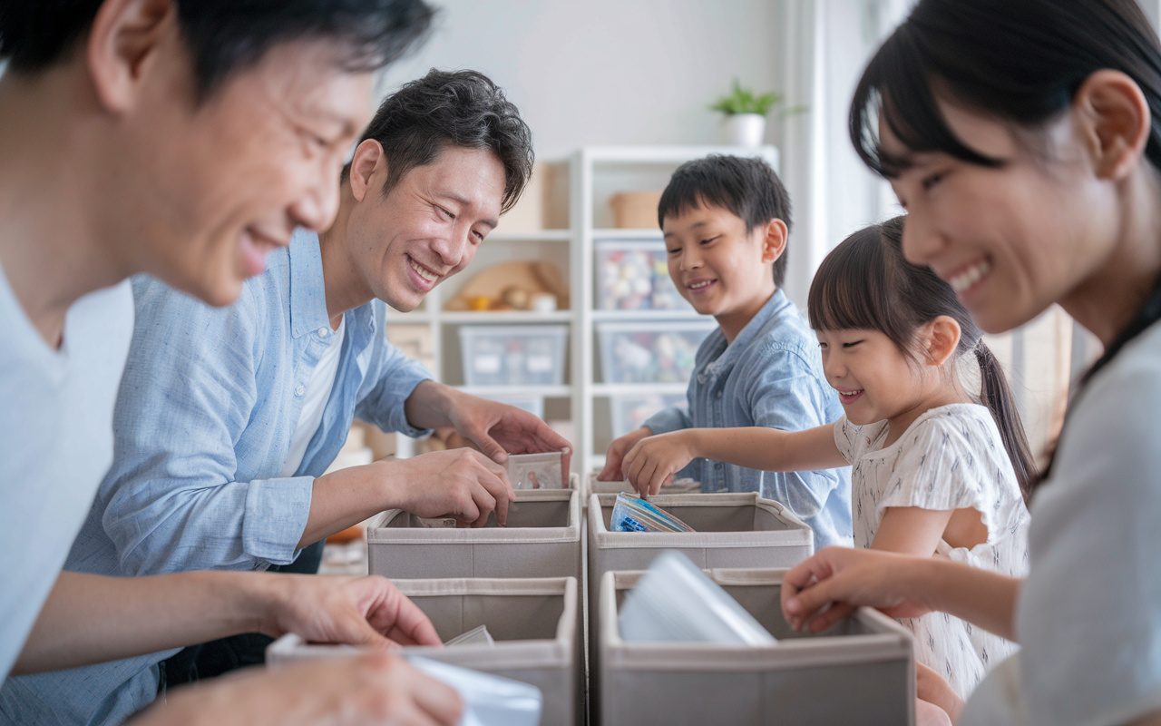 スッキリした収納のコツが知りたいファミリー向け必見！片づけ方...の画像