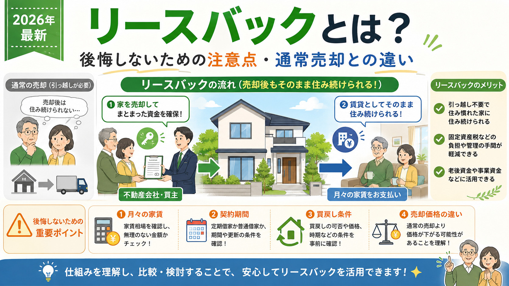 リースバックとは？後悔しないための仕組み・デメリット・契約前...の画像
