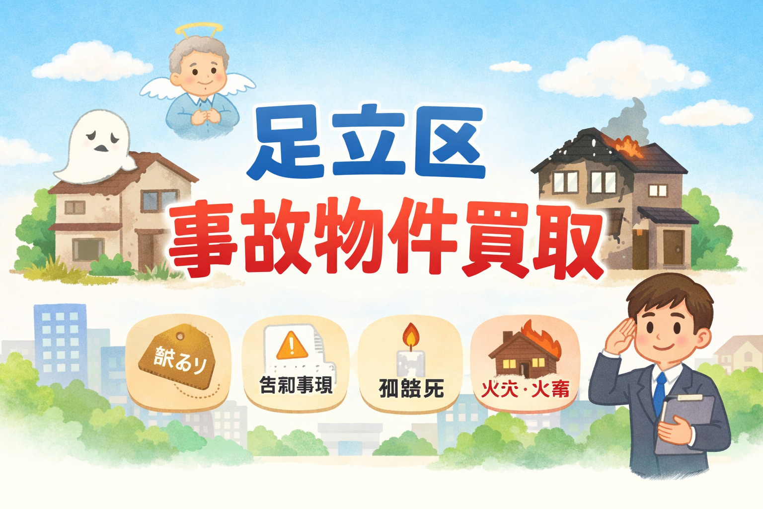 【足立区 事故物件買取】訳あり・孤独死・火災物件も即売却｜告...の画像