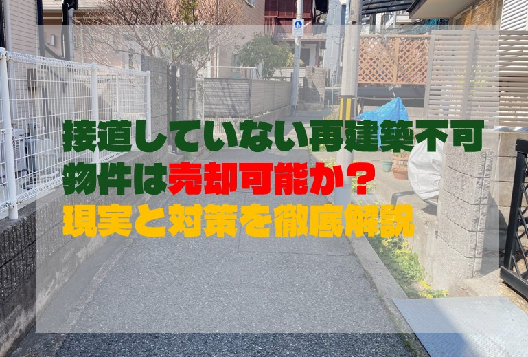 接道もしていない再建築不可物件は売却可能か？現実と対策を徹底...の画像