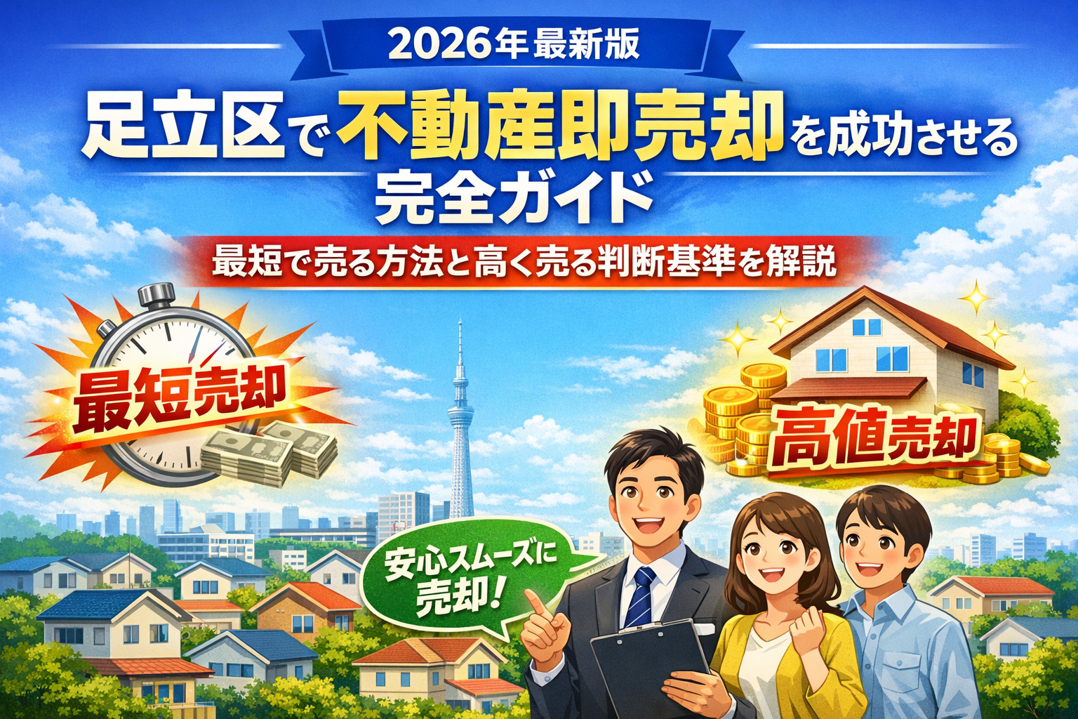 【2026年最新版】足立区で不動産即売却を成功させる完全ガイ...の画像