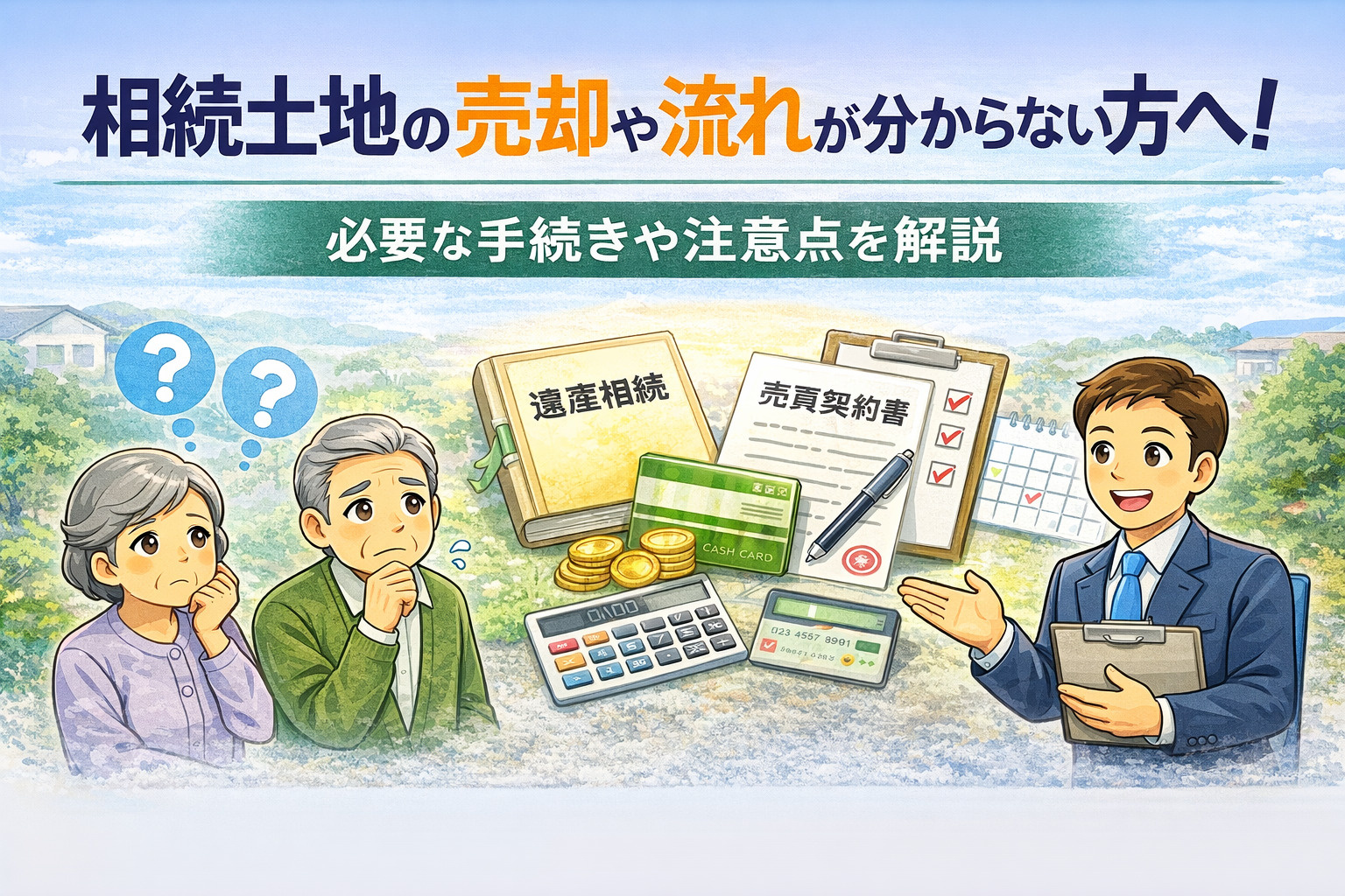 相続土地の売却や流れが分からない方へ！必要な手続きや注意点を...の画像