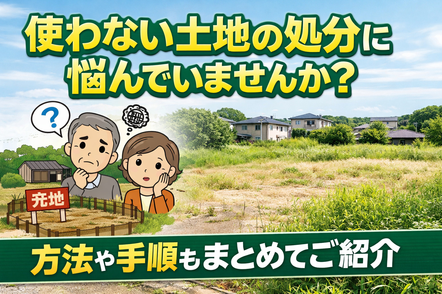 使わない土地の処分に悩んでいませんか 方法や手順もまとめてご...の画像