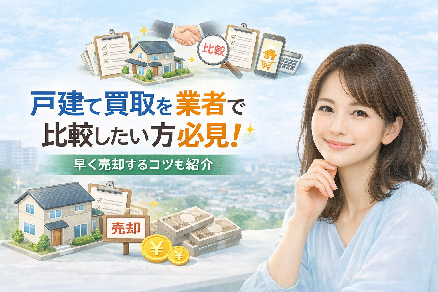 戸建て買取を業者で比較したい方必見！早く売却するコツも紹介の画像
