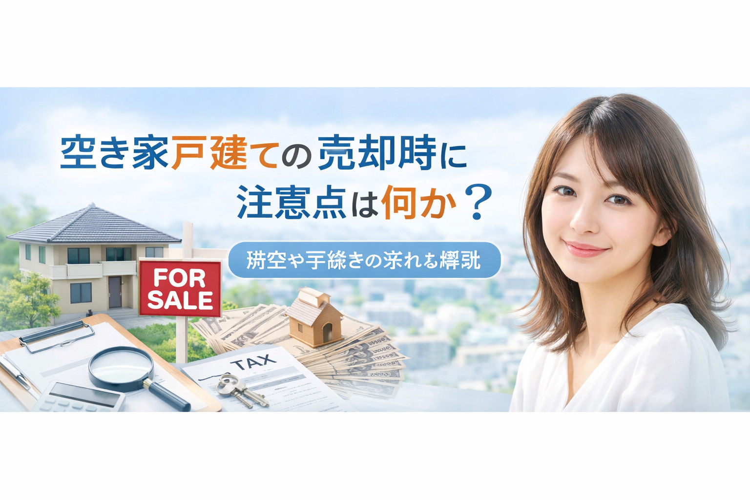 空き家戸建ての売却時に注意点は何か？税金や手続きの流れも解説...の画像