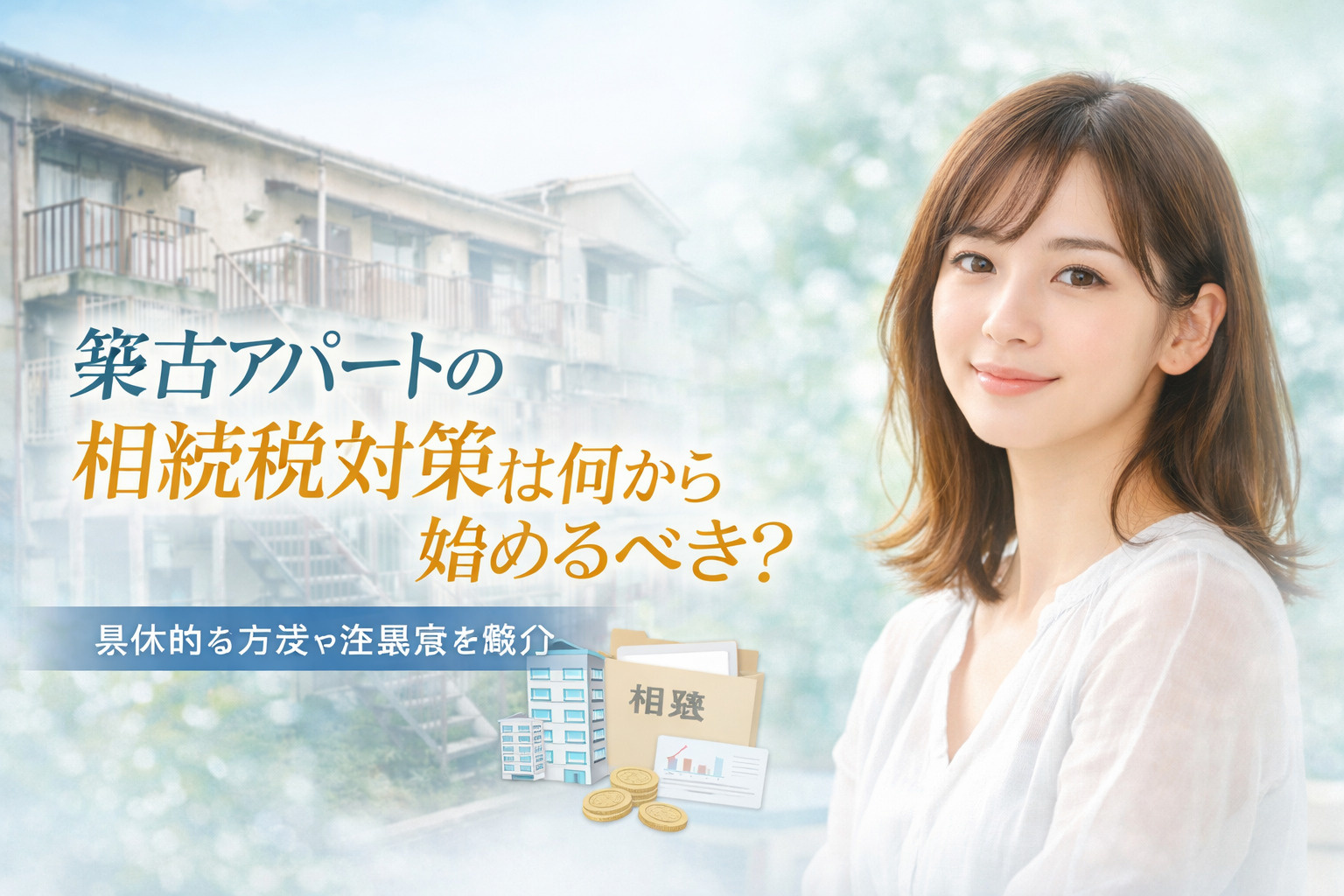 築古アパートの相続税対策は何から始めるべき？具体的な方法や注...の画像