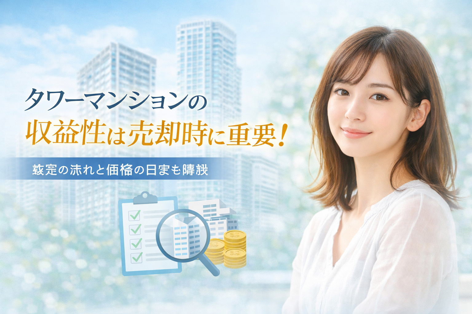 タワーマンションの収益性は売却時に重要！査定の流れと価格の目...の画像