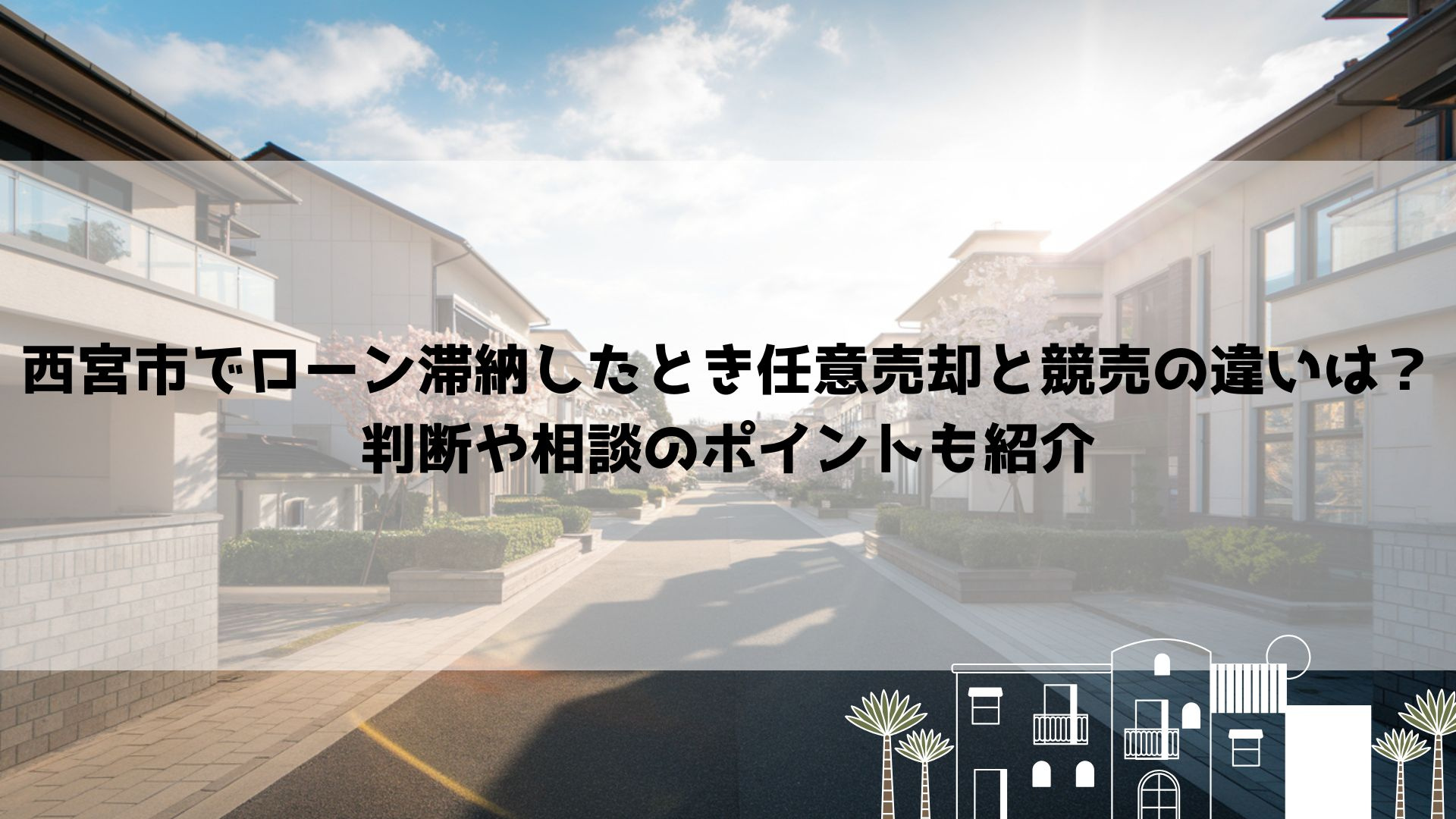 西宮市でローン滞納したとき任意売却と競売の違いは？判断や相談...の画像
