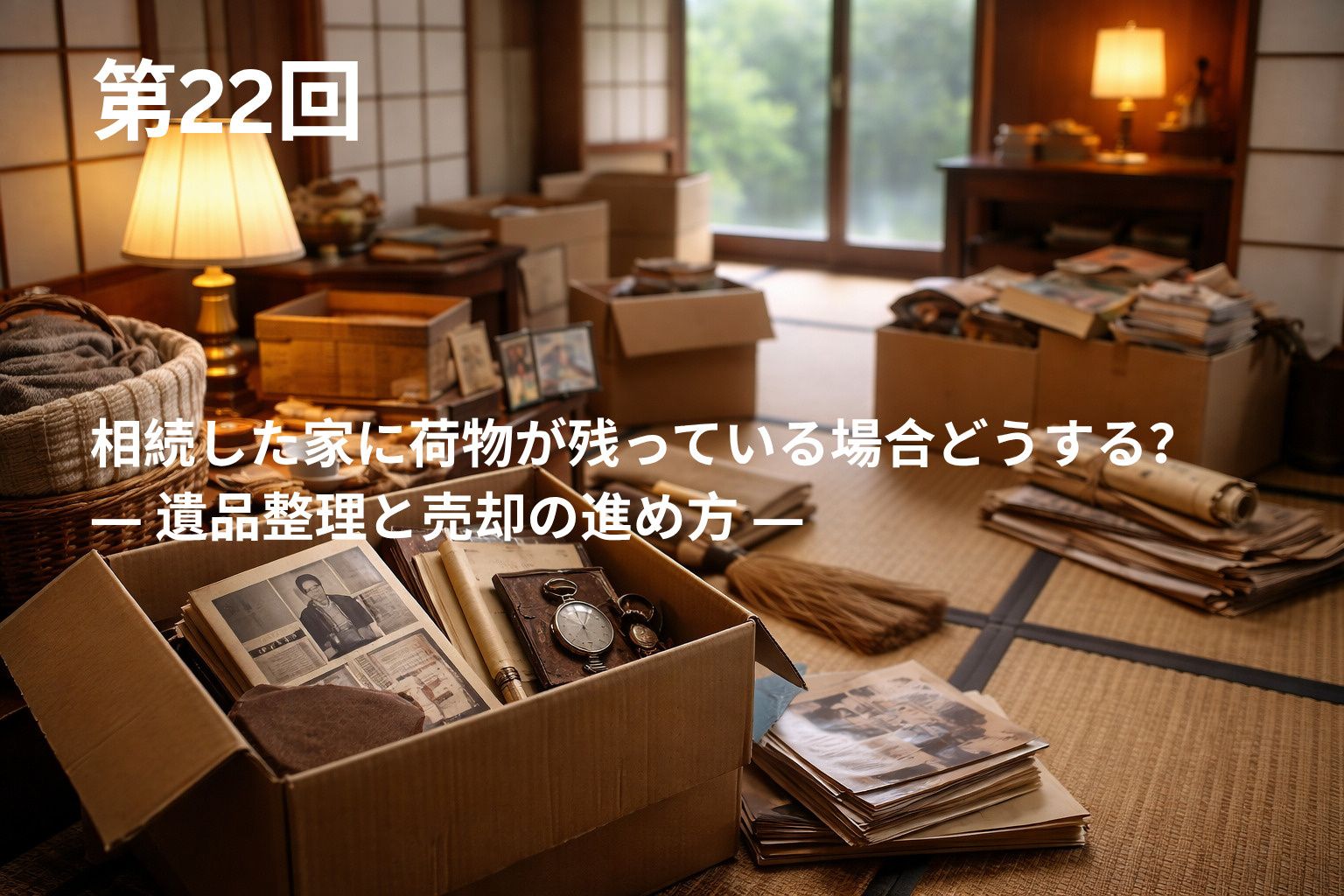 相続した家に荷物が残っている場合どうする？ ― 遺品整理と売...の画像