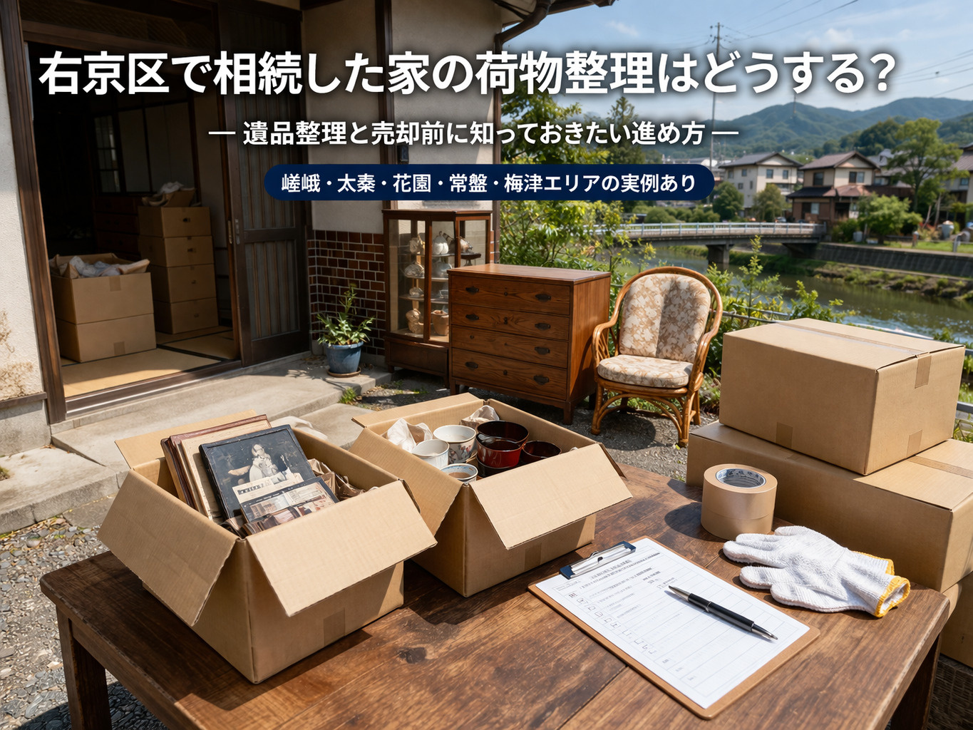 右京区で相続した家の荷物整理はどうする？  ― 遺品整理と売...の画像