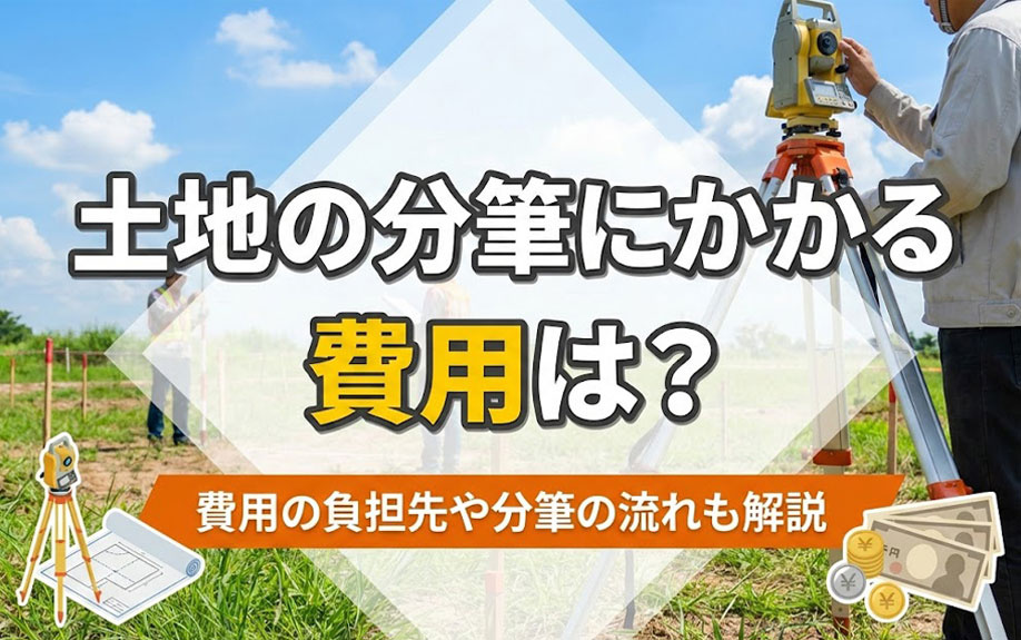 土地の分筆にかかる費用は？費用の負担先や分筆の流れも解説の画像