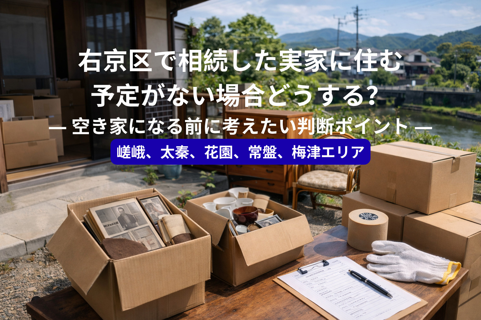 右京区で相続した実家に住む予定がない場合どうする？  ― 空...の画像