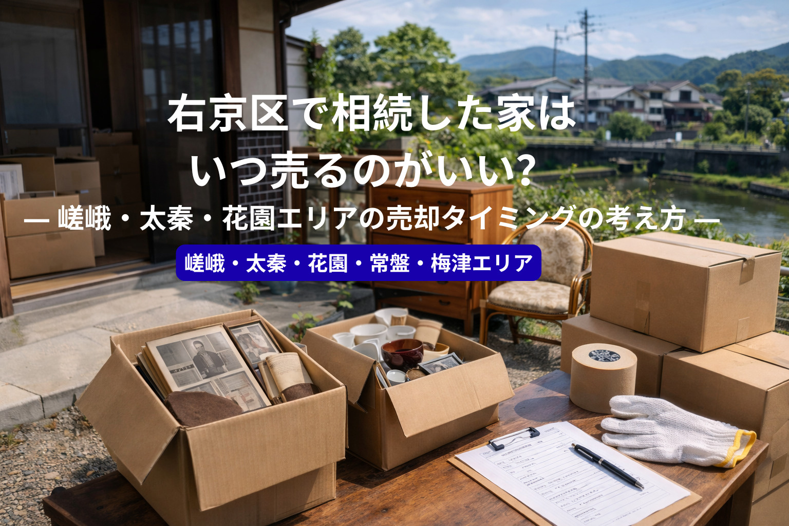 右京区で相続した家はいつ売るのがいい？  ― 嵯峨・太秦・花...の画像
