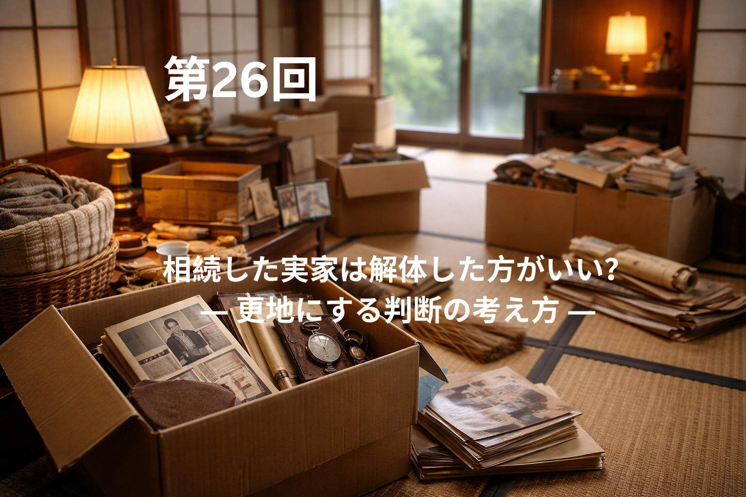 相続した実家は解体した方がいい？  ― 更地にする判断の考え...の画像