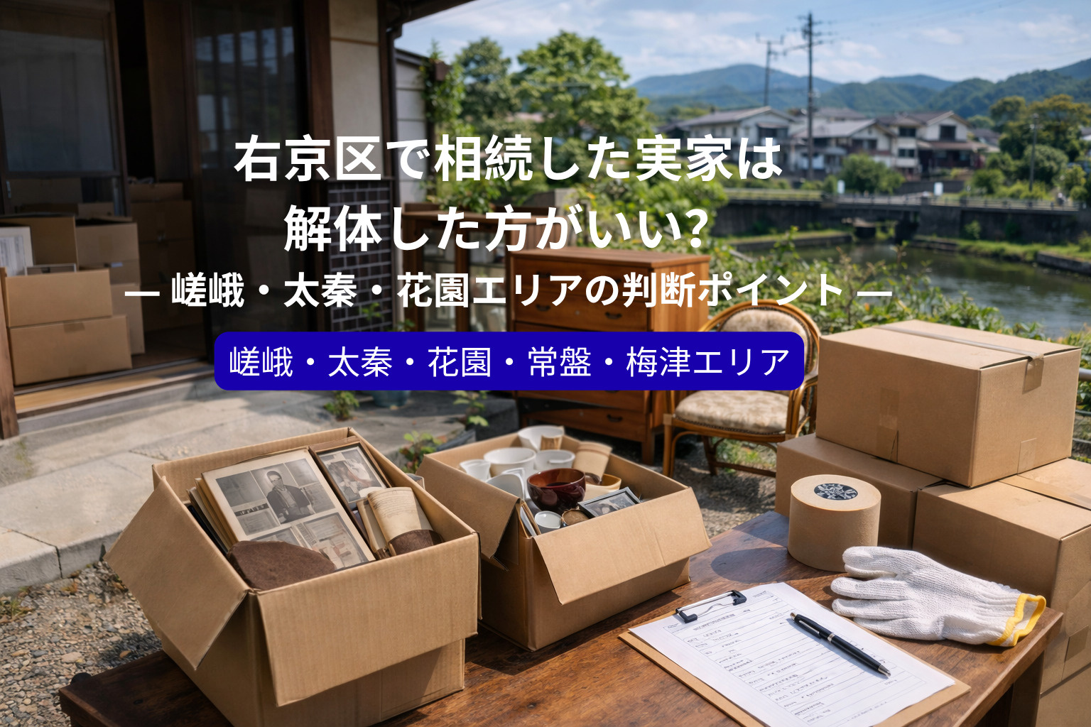 右京区で相続した実家は解体した方がいい？  ― 嵯峨・太秦・...の画像