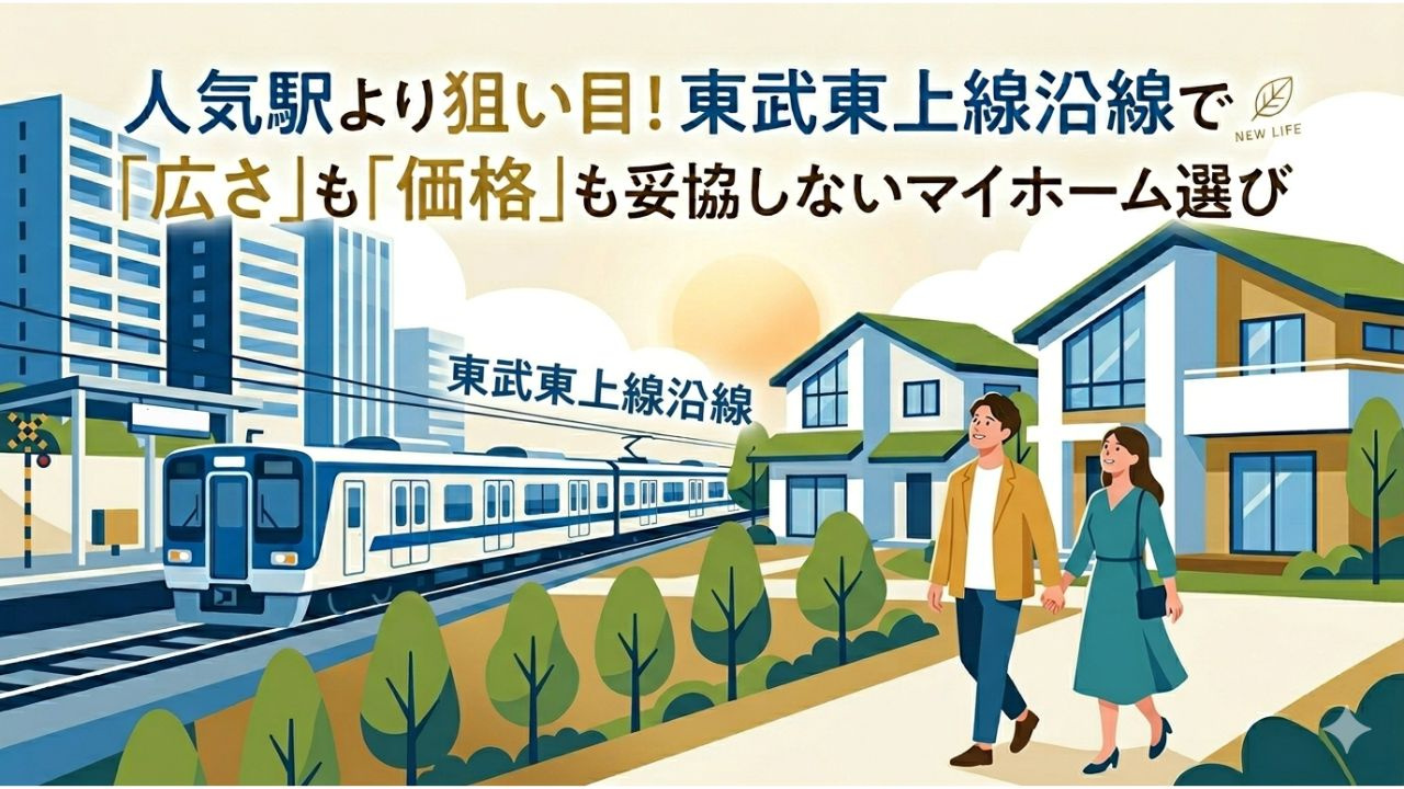 人気駅より狙い目！東武東上線沿線で「広さ」も「価格」も妥協し...の画像