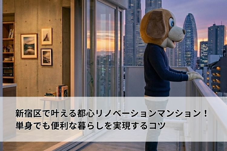 新宿区で叶える都心リノベーションマンション！単身でも便利な暮...の画像