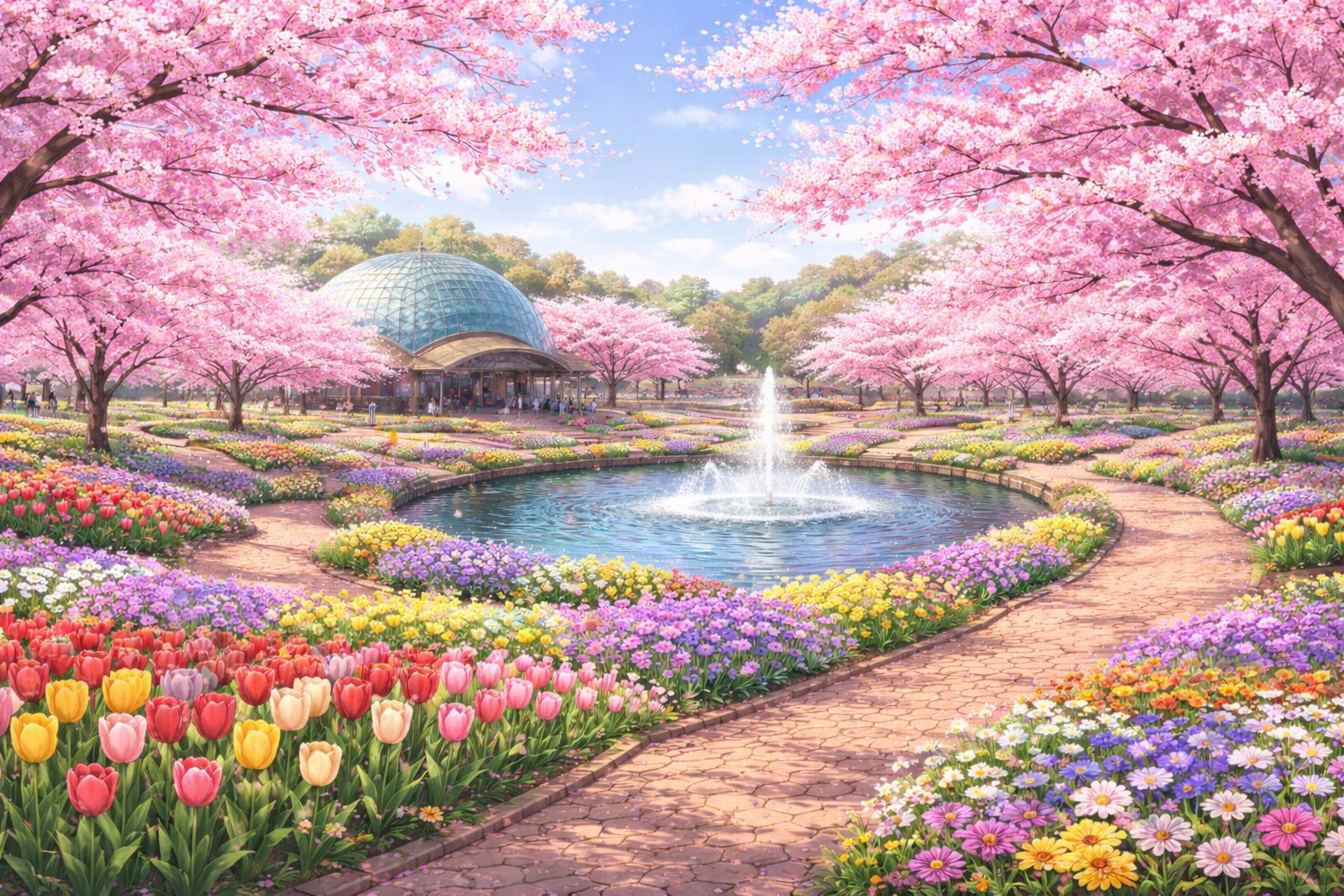 世界一の桜とチューリップの庭園！浜松市中央区の「浜松フラワー...の画像