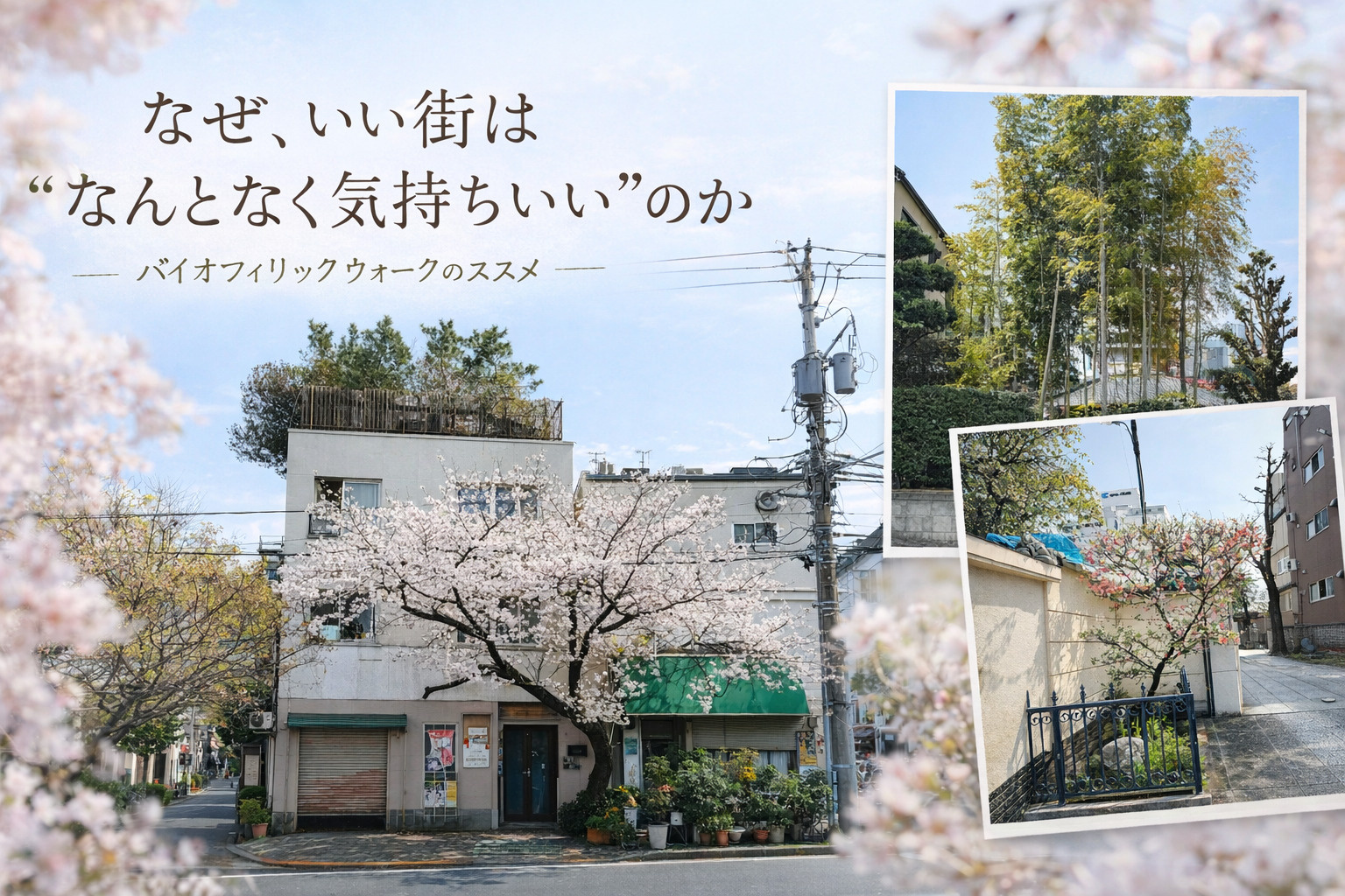 いい街は“なんとなく気持ちいい”｜バイオフィリックウォークの...の画像