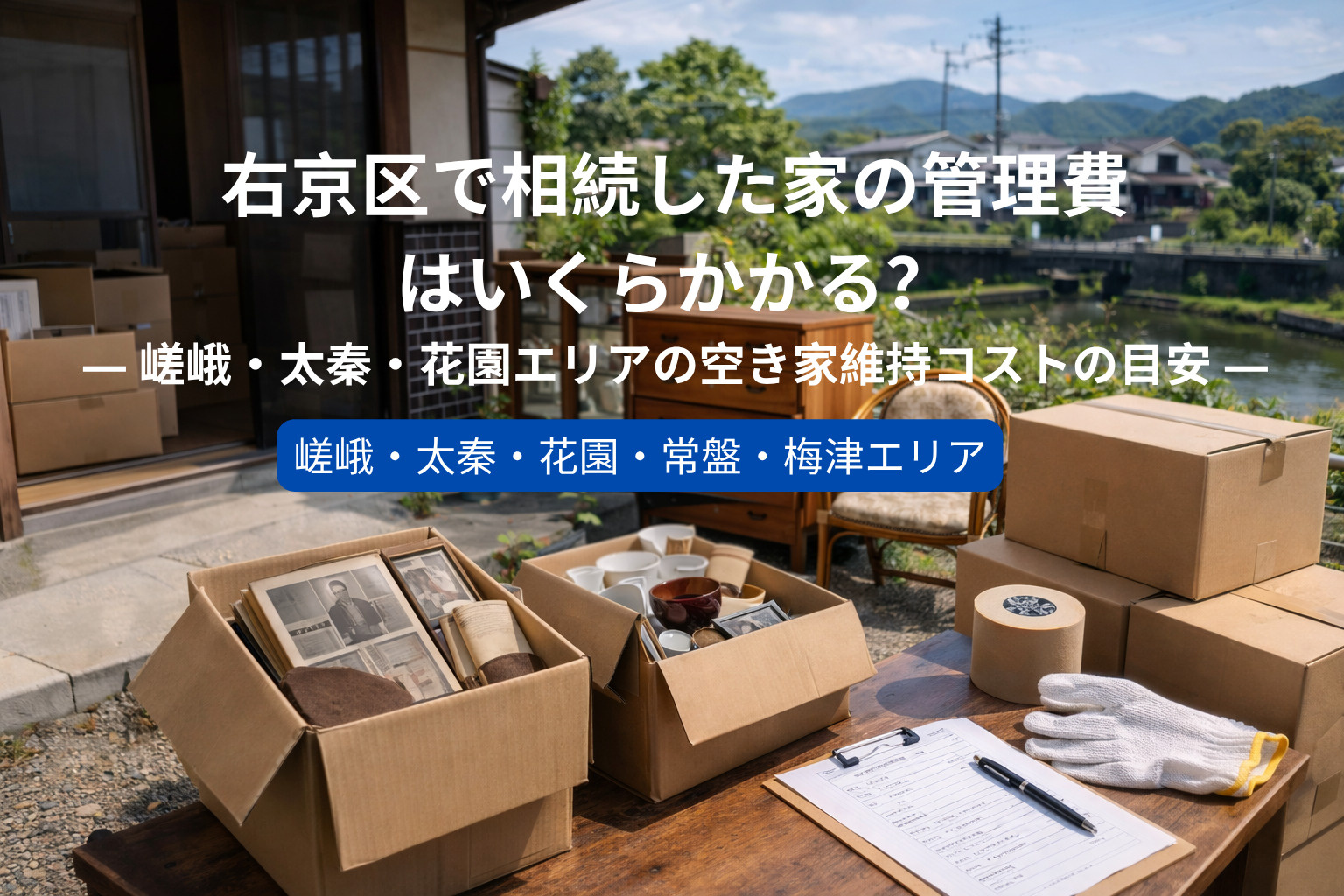 右京区で相続した家の管理費はいくらかかる？  ― 嵯峨・太秦...の画像