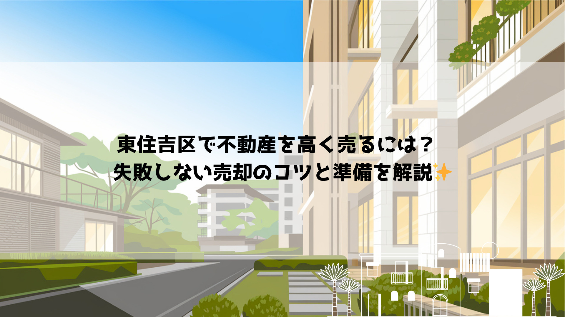 東住吉区で不動産を高く売るには？  失敗しない売却のコツと準...の画像