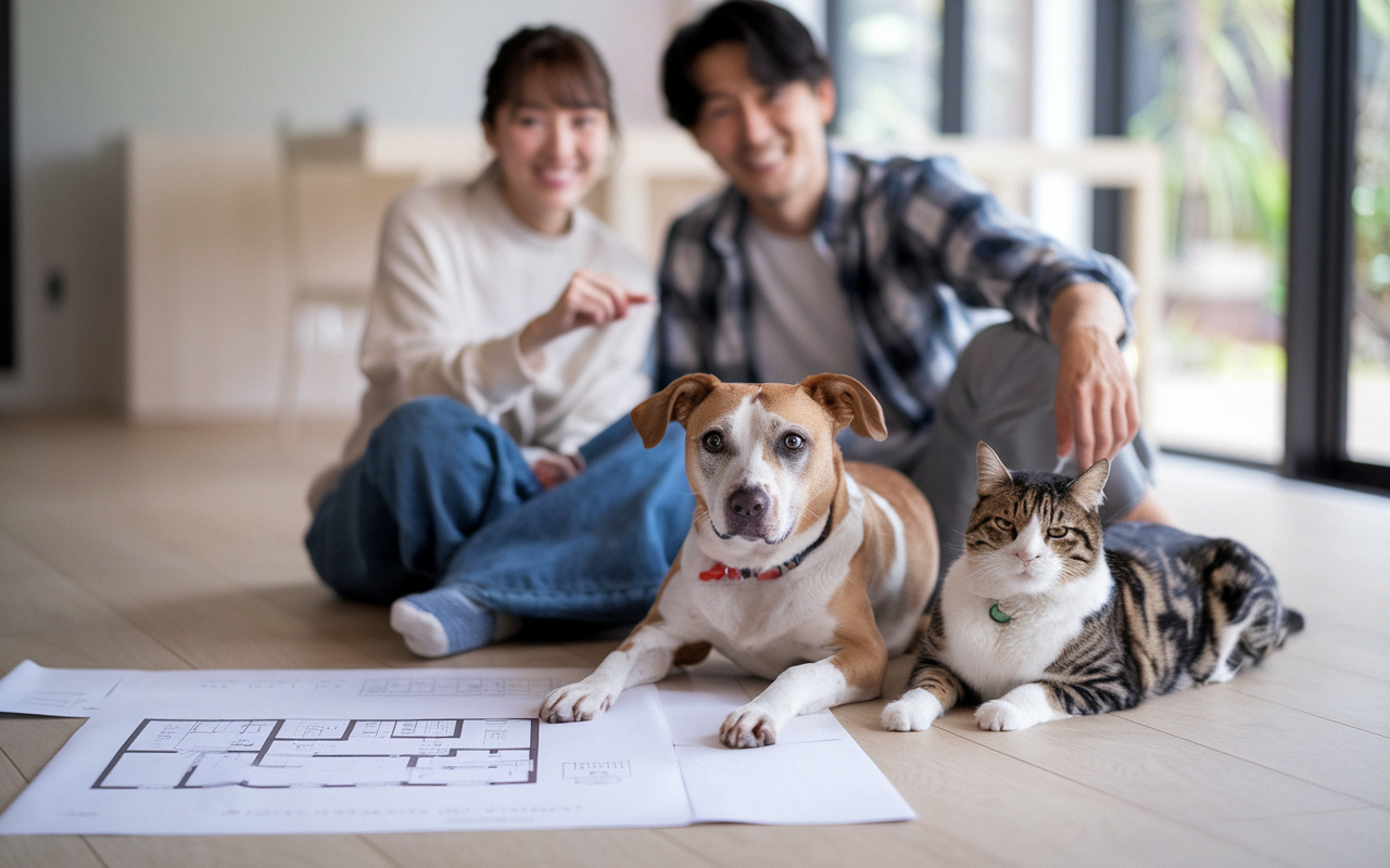 ペットと快適に暮らす新築戸建て！間取りの工夫とおすすめ設備を...の画像
