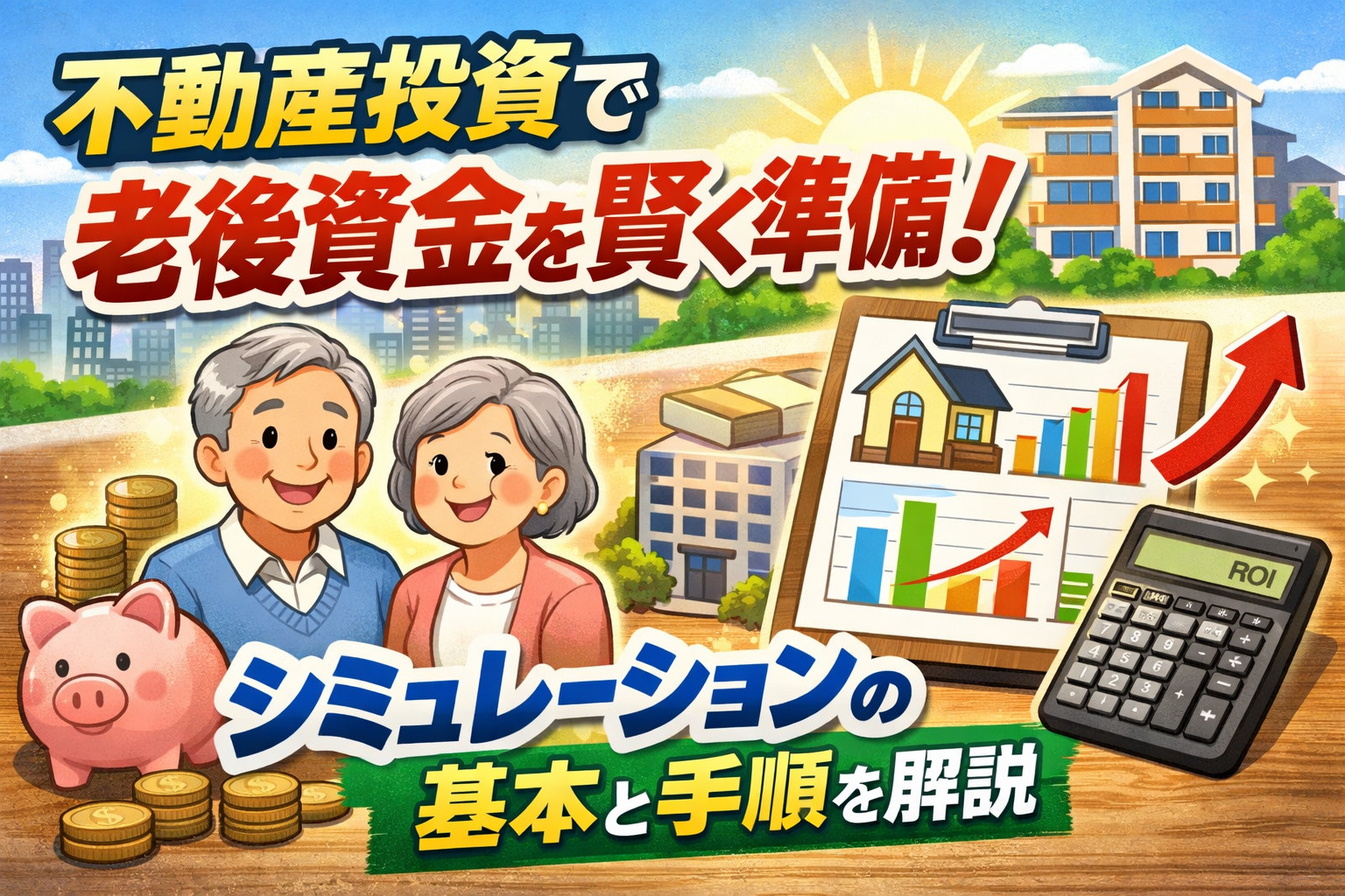 不動産投資で老後資金を賢く準備！シミュレーションの基本と手順...の画像