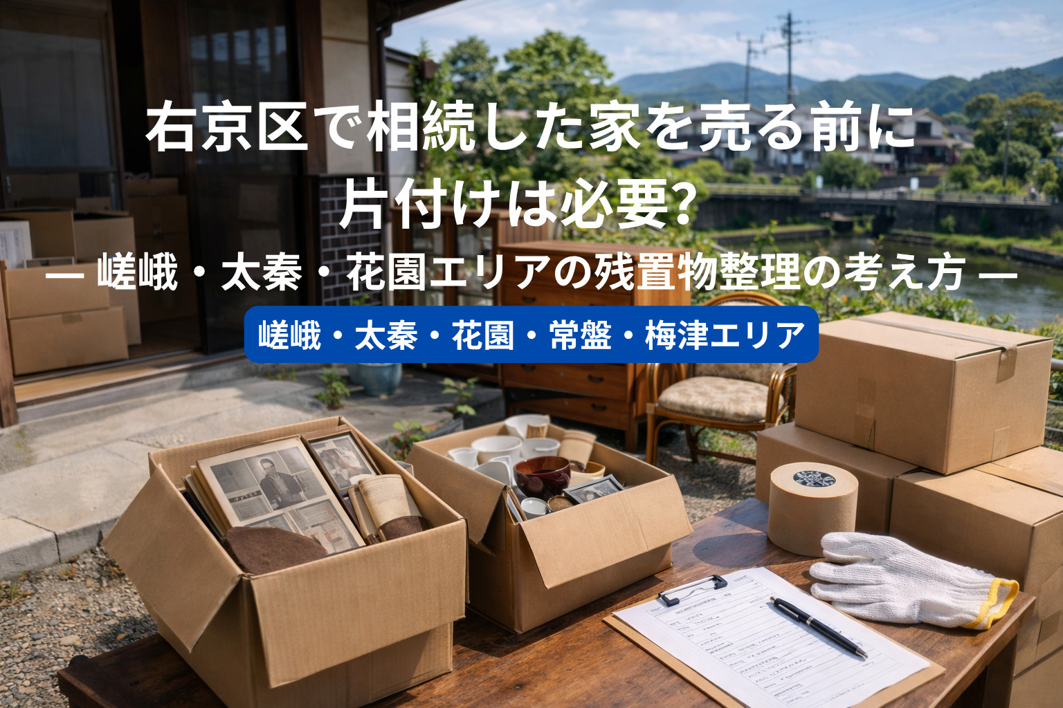 右京区で相続した家を売る前に片付けは必要？  ― 嵯峨・太秦...の画像