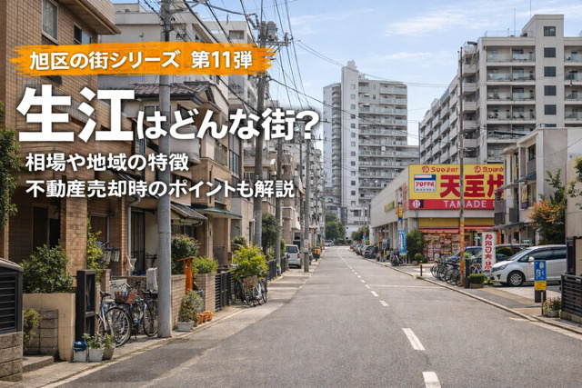 大阪市旭区生江の不動産売却は今が考えどき  地域の特徴や相場...の画像