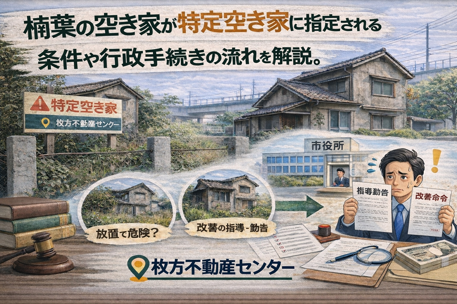 楠葉の空き家が特定空き家に指定される前に対策を知りたい人へ ...の画像